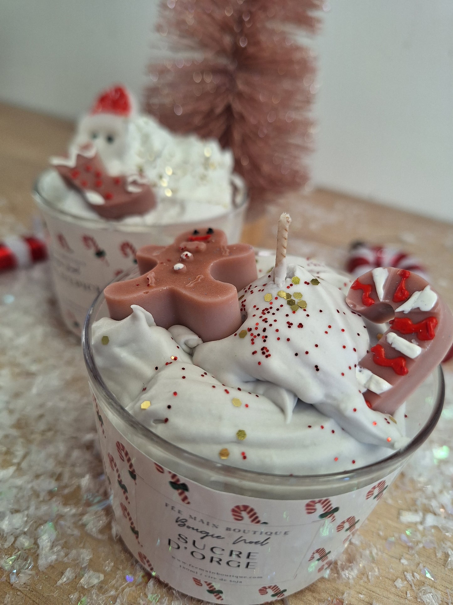 Bougie Noël Pain d'épice