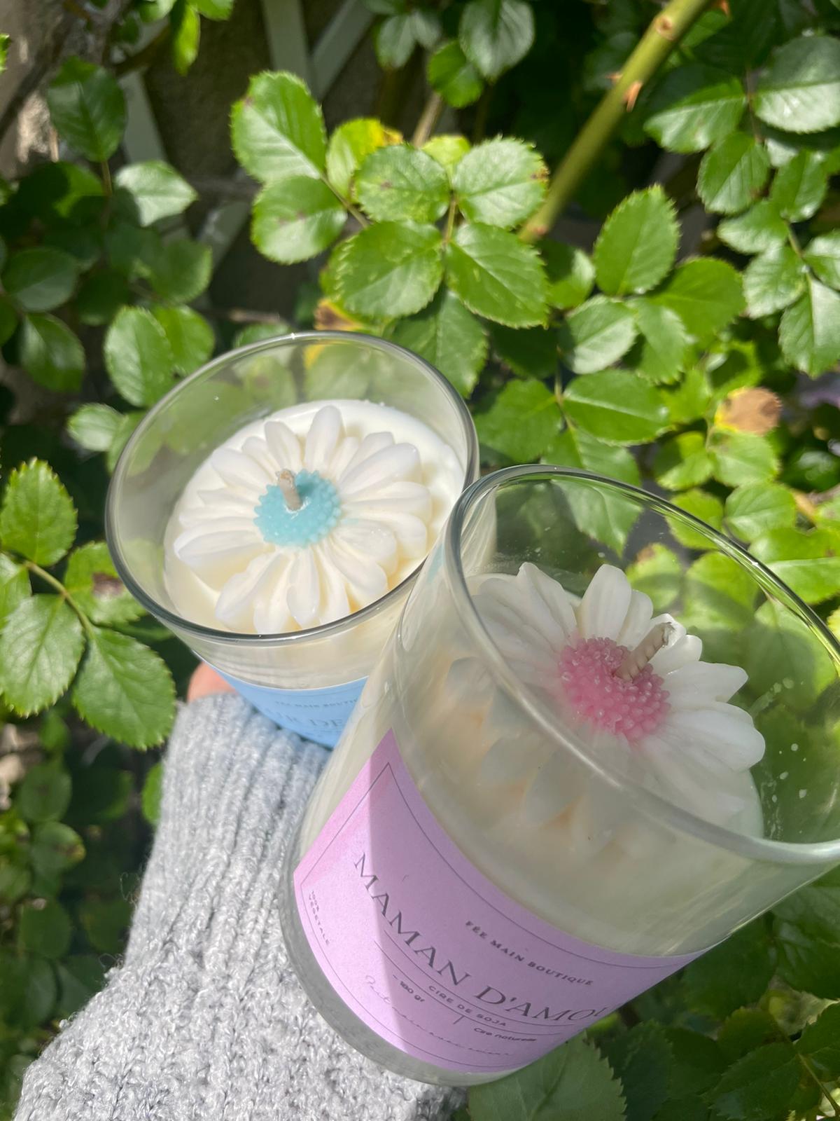 Bougie marguerite FLEUR DE COTON