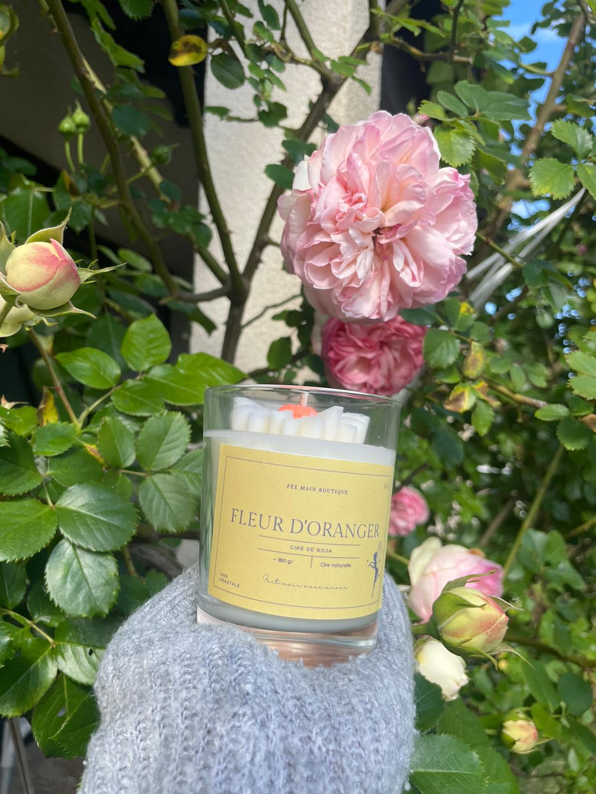 Bougie marguerite FLEUR D'ORANGER