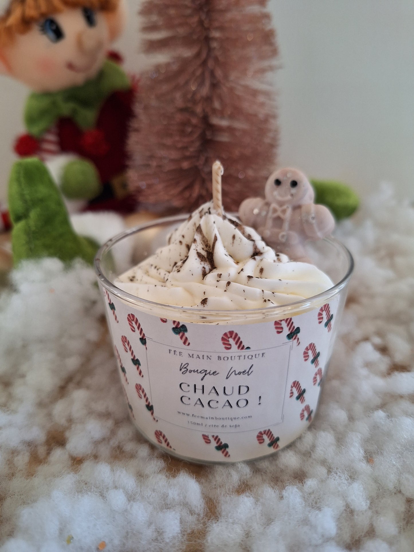 Bougie Noël Chaud Cacao !