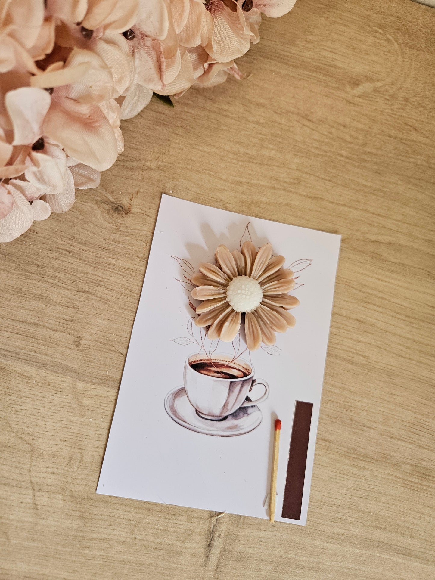 Carte parfumé tasse café