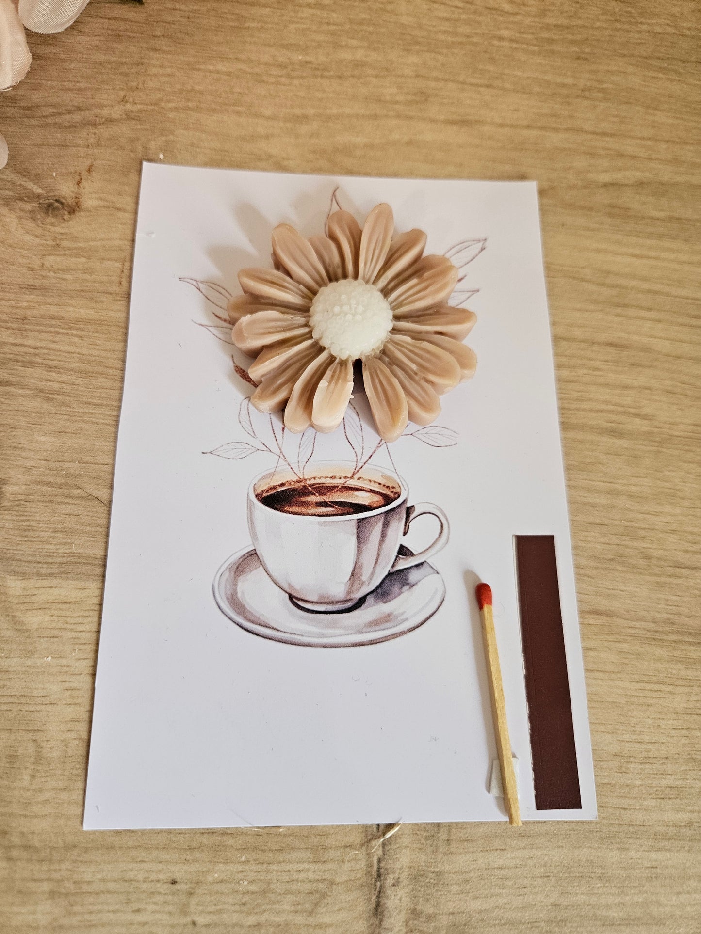 Carte parfumé tasse café