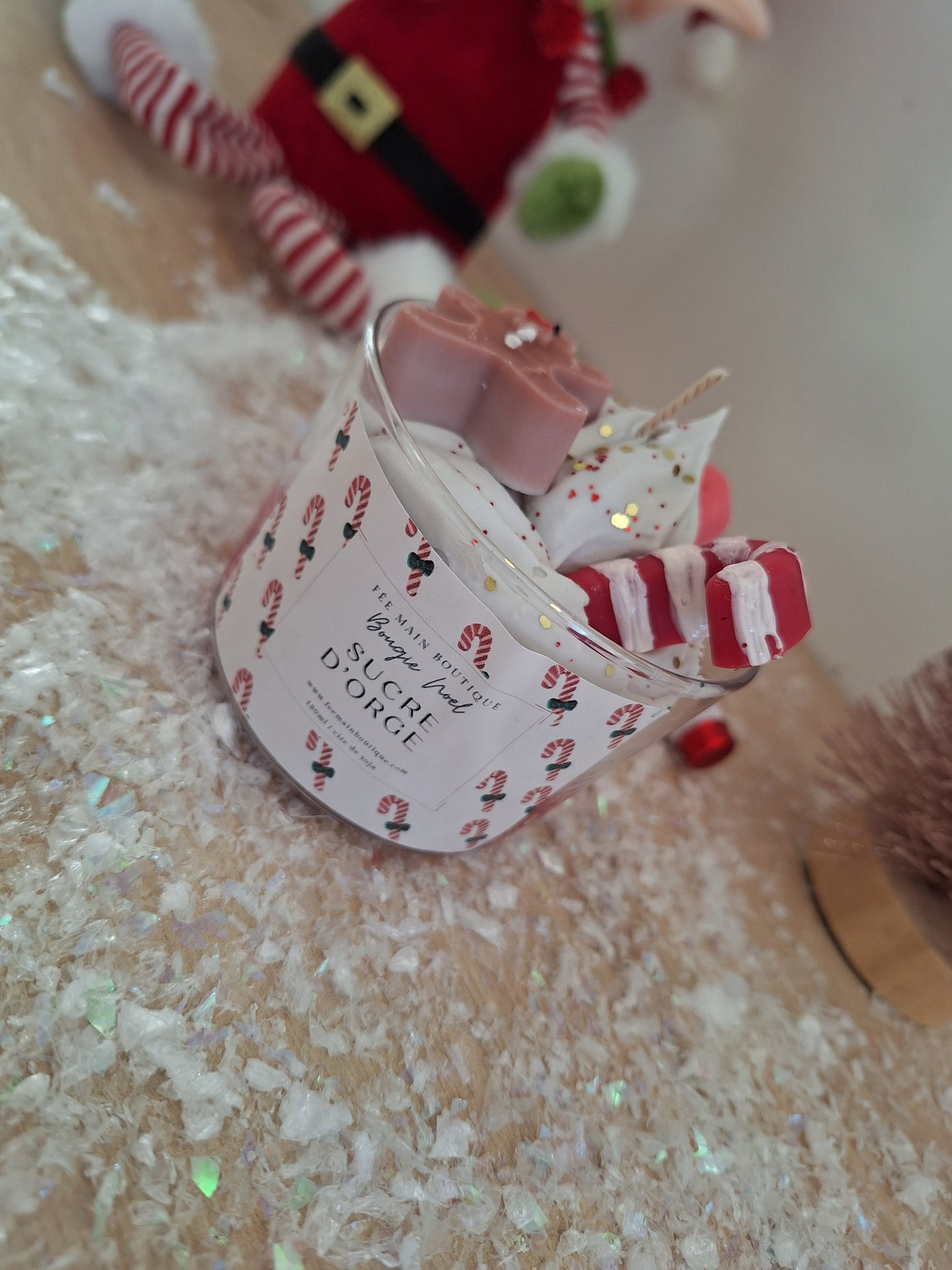 Bougie Noël Sucre d'orge