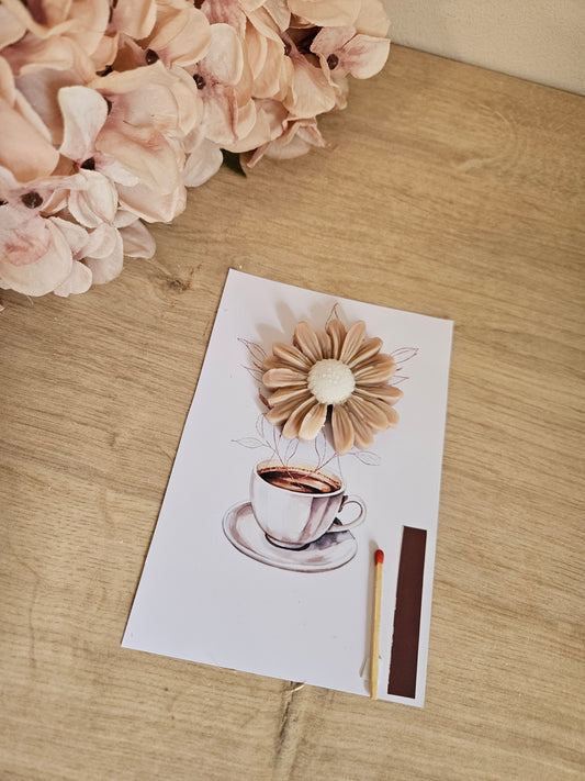 Carte parfumé tasse café