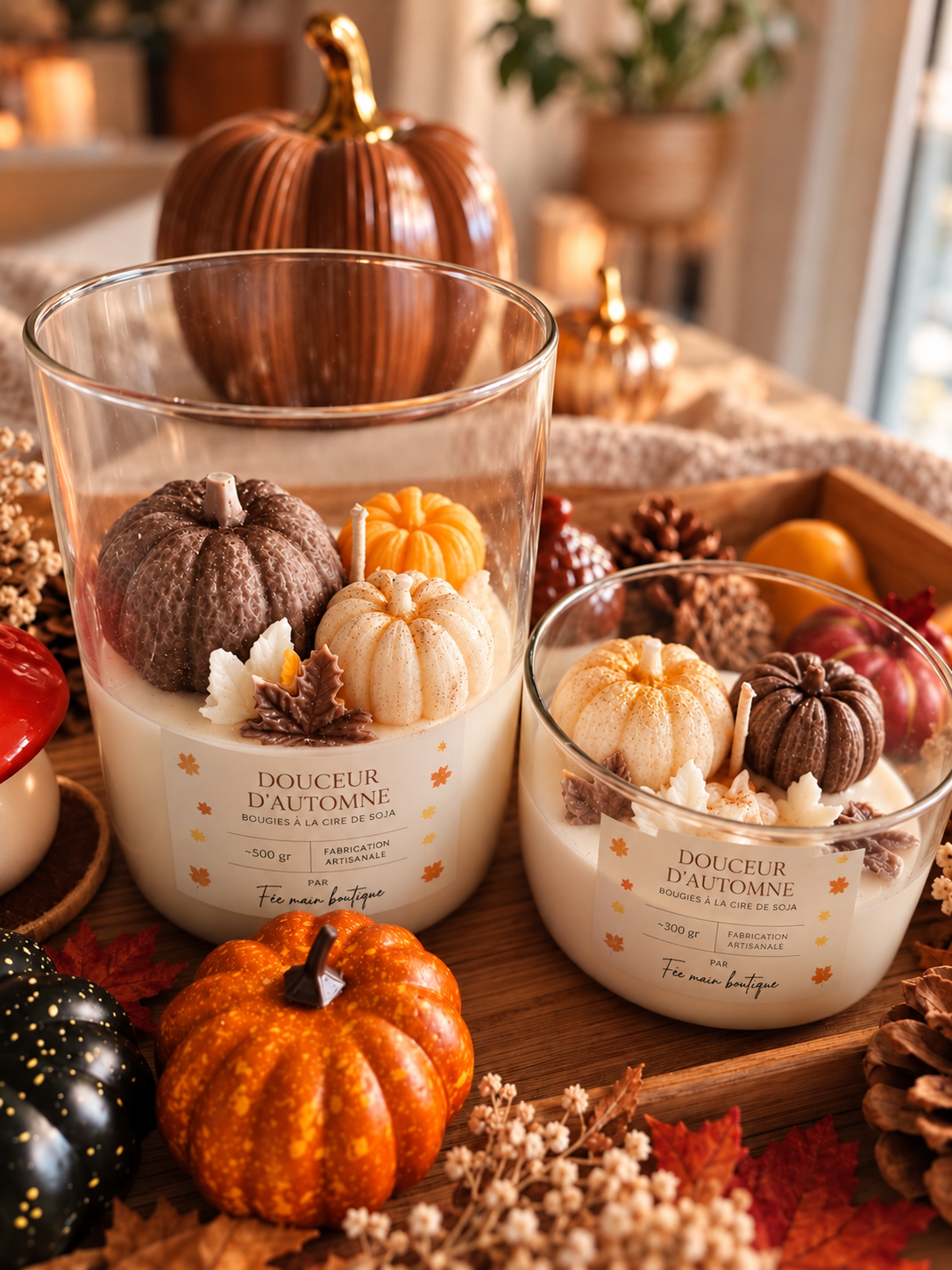 Bougie douceur d'automne
